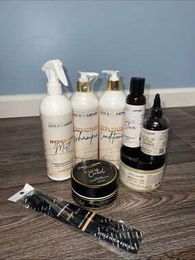 Bask and lather hair are set
